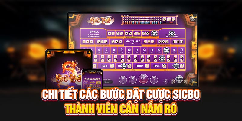 Chi tiết các bước đặt cược sicbo thành viên cần nắm rõ