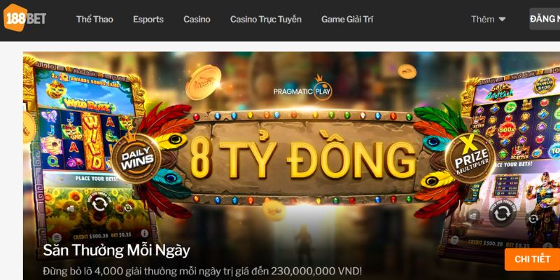 Khuyến mãi 188Bet 4in1 lên đến 8 tỷ đồng